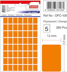 Tanex 280 Selbstklebende Etikettenrollen 12x17mm Tanex 280 Selbstklebende Etikettenrollen 12x17mm