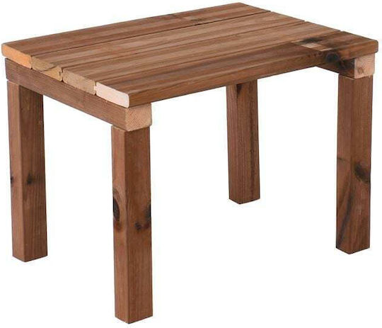 Wooden Bar Table for Small Outdoor Spaces Lugano Walnut Shade 48x37x36cm E2202