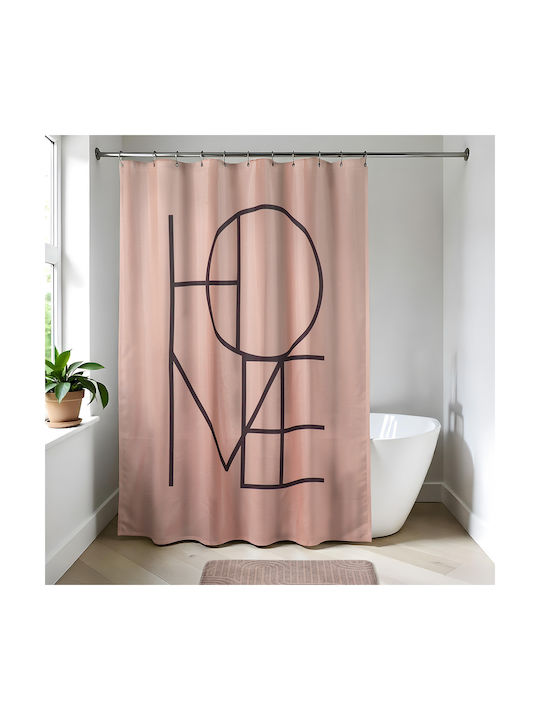 Home Shower Curtain 180x200cm Dark Red