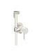 Interflex Επιτοίχια Μπαταρία Μπιντέ Inox