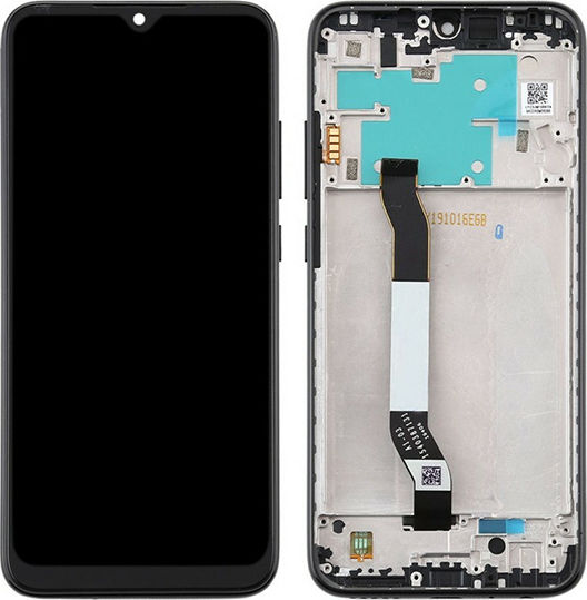 Grade A Screen with Touch Mechanism and Frame for Xiaomi Redmi Note 8 Black