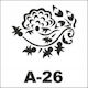Stencil 20x20 A-26 Artebella Flower