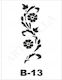 Stencil 10x20 B-13 Artebella Branches Flowers