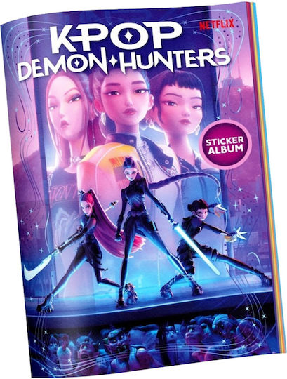 Giochi Preziosi Sticker Album & 10 K-POP Demon Hunters Stickers for Children 6+ Years
