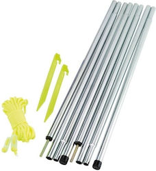 Set 2 Steel Poles 2m Length Anchoring Cable Included Outwell Upright Pole Set 200 Cm Set 2 Steel Poles 2m Length Anchoring Cable Included Outwell Upright Pole Set 200 Cm