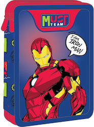Double Filled Pencil Case 15x5x21cm Iron Man
