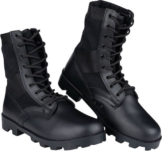 Fostex Garments Militär-/Kampfstiefel Jungle Leder Schwarz