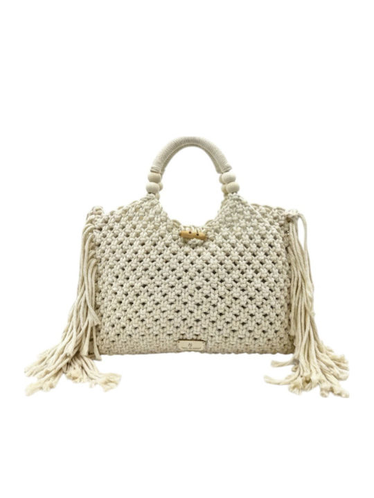 Bag to Bag Wicker Beach Bag Beige