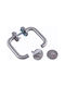 Dormakaba WC Türgriff mit Rosette Silber