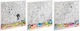 Canvas Painting Numbering 30x30 6 Colours 2 Brushes 3 Designs