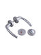 Intesa WC Türgriff mit Rosette Silber