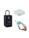 AMA Smart Suport De Chei Cu Combinație Cu Potcoavă Metalic Și RFID Tastatură 7.2x5.2x12.2cm