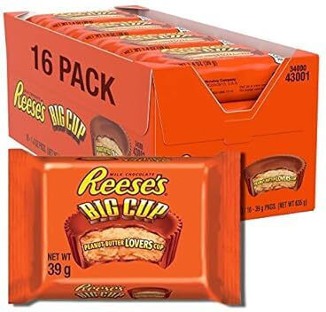 Reese's Big Cup Peanut Butter Schokolade Milch 39gr 16 Stück