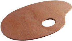 Wooden Oval Paint Palette 25x35cm