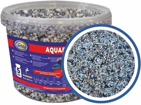 Aquanova Aquarium Natürlicher Flusskies 2-4mm 5kg