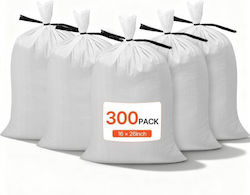 Vevor Leere Sandsäcke 300 Stück Packungen 40 X 66 Cm Schwerlast Sandsäcke Sacks Bänder 22,6kg Kapazität Gewebter Polypropylen Sandsäcke Reißfest & UV-beständige Sandsäcke Hochwasserschutzbarriere