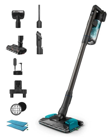Philips 8000 Aqua Rechargeable Stick Vacuum 25.2V Turquoise