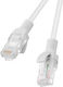 Lanberg U/UTP Cat.6 (Gigabit) Cablu De Rețea Ethernet 1m Gri 10 Bucăți