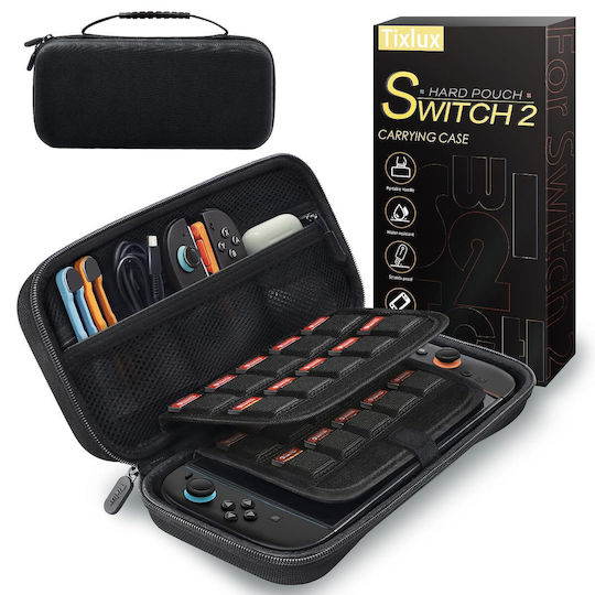 Nintendo Switch Konsole Hülle 2 Geschlossene Tragetasche 20 Spiele Schwarze