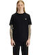 Ringer T-shirt Μαύρο