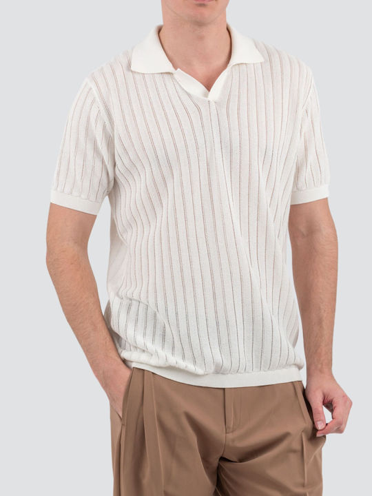 Vittorio Artist Polo Short Sleeve Blouse Ecru