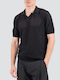 Polo Blouse Short Sleeve Black