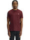 Ringer T-shirt Μπορντό