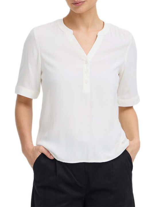 B.Younq Women's Blouse White