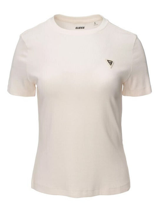 Guess Γυναικείο T-shirt Άσπρο