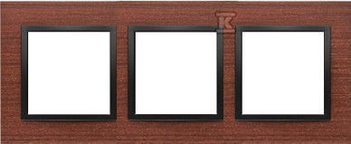 Simon 54 Nature 3-fold Wooden Frame Black Walnut Drn3/87