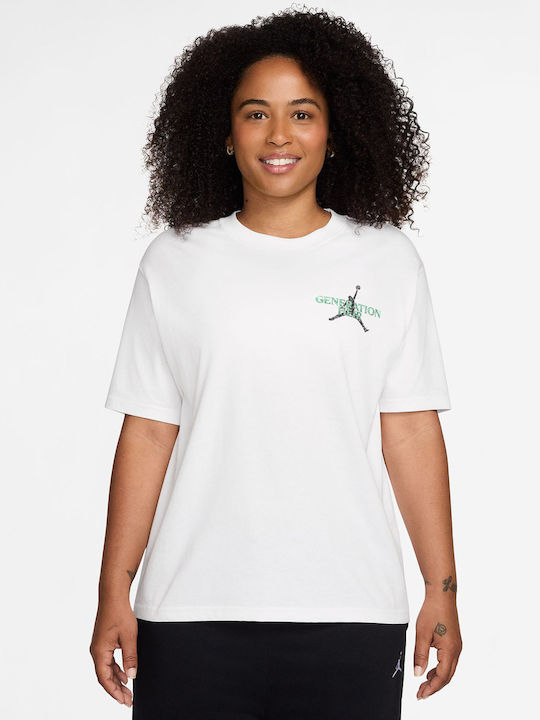 Jordan Γυναικείο T-shirt Dri-Fit Λευκό