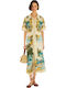 Summer Midi Shirt Dress Off-White