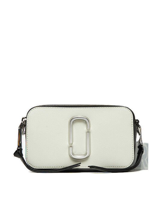 Leder Damen Schultertasche Weiß