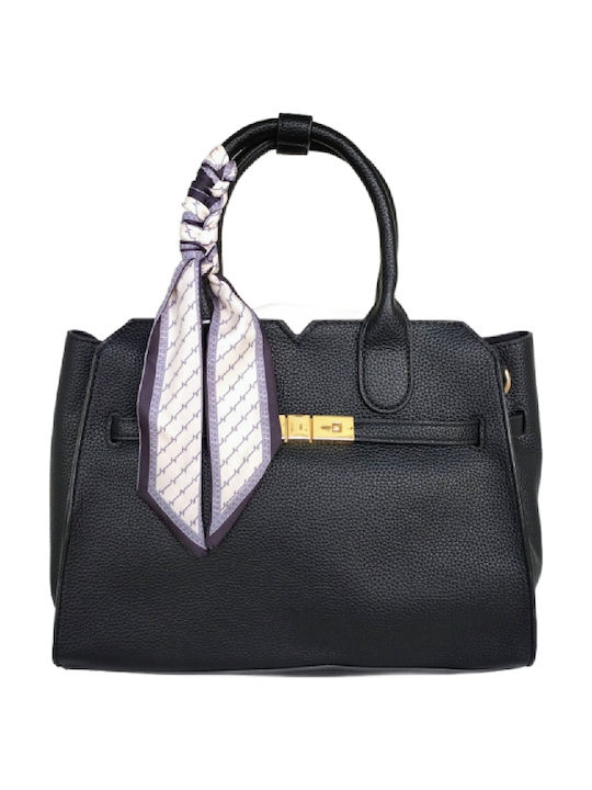 Leather Women's Shoulder Bag Black