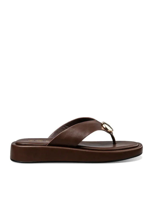 Envie Shoes Дамски Сандали Flatforms Кафяви