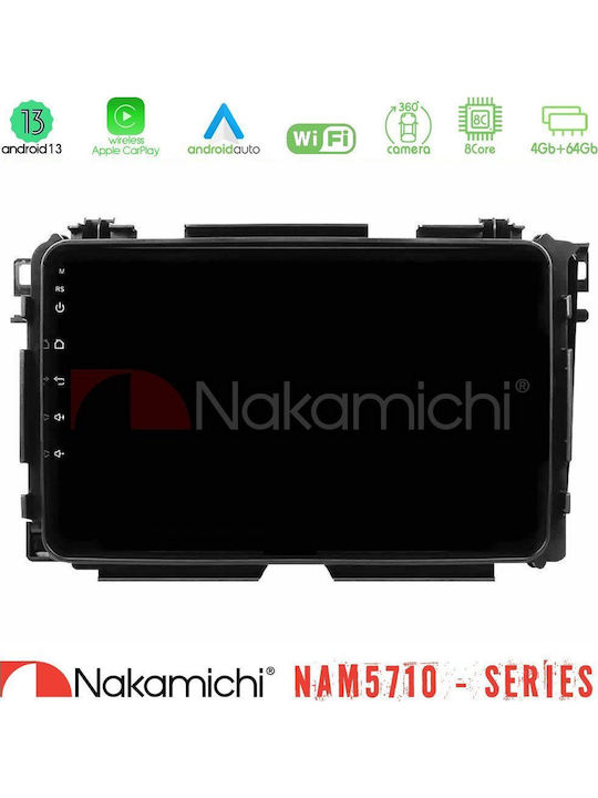 Nakamichi Car Audio System for Honda HR-V 2014-2021 Bluetooth USB WiFi GPS Apple CarPlay Android Auto with 9" Touch Screen