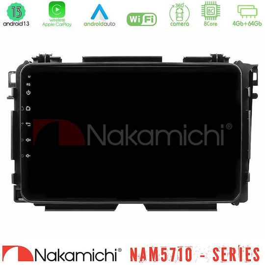 Nakamichi Автомобилна аудио система за Honda HR-V 2014-2021 (Bluetooth/USB/WiFi/GPS/Apple CarPlay/Android Auto) с 9" тъчскрийн