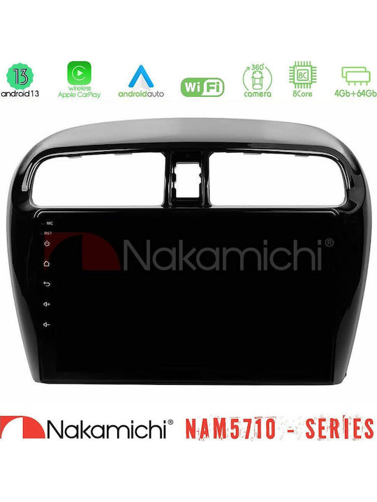 Nakamichi Ηχοσύστημα Αυτοκινήτου για Mitsubishi Space Star 2013-2016 (Bluetooth/USB/WiFi/GPS/Apple-Carplay/Android-Auto) με Οθόνη Αφής 9"