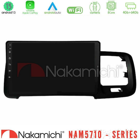 Nakamichi Ηχοσύστημα Αυτοκινήτου για Volvo S60 2010-2018 (Bluetooth/USB/WiFi/GPS/Apple-Carplay/Android-Auto) με Οθόνη Αφής 9"
