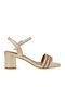 Sandals with Strass Rose Gold