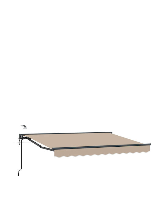 vidaXL Cort Terasă Bej 2.5x2m