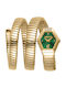Just Cavalli Signature Snake Дамски Часовник Кварцов с Жълт Ацетатен Механизъм