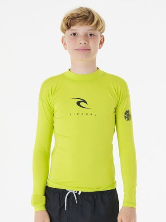 Rip Curl Kids Swimwear Rashguard Lime