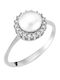 Ioannis Kosmima Women's Ring with Pearls in 14K White Gold