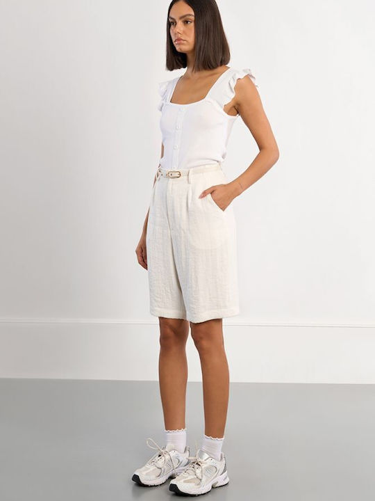 Lili Sidonio Women's White Bermudas