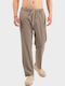 Men's Trousers Elastic in Loose Fit Taupe PA3691 SS26 Taupe