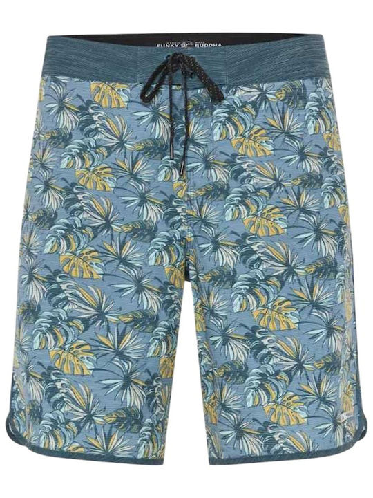 Funky Buddha Ανδρικό Μαγιό Σορτς Μπλε Floral