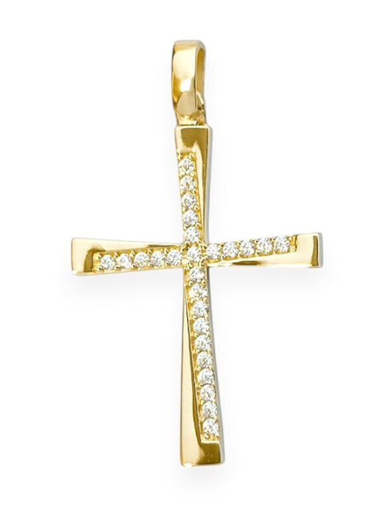 Goldjewels Women's Gold Cross 9K Without Chain