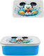 Παιδικό Τάπερ Φαγητού Μπλε Mickey Mouse