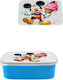 Παιδικό Τάπερ Φαγητού Μπλε Mickey Mouse